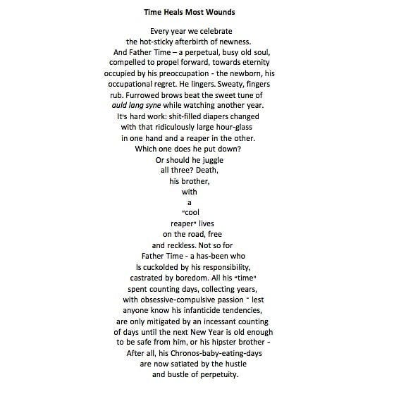 Time heals most wounds