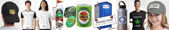 We now have our own merchandise store on Redbubble. Swing on in for the latest wearables and chachkas….
