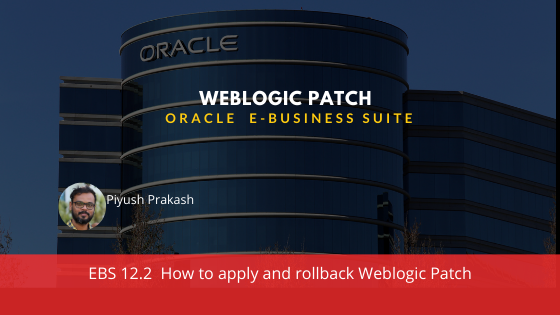 Apply Weblogic Patches in E-Business Suite