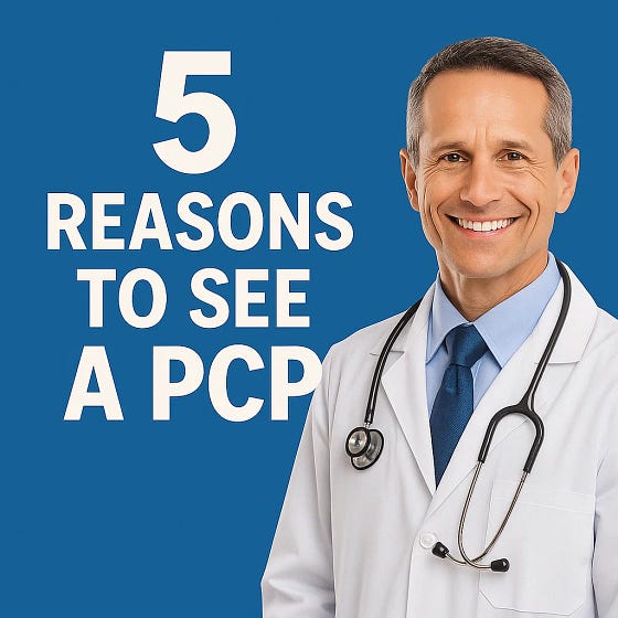 top reasons to see primary care physician