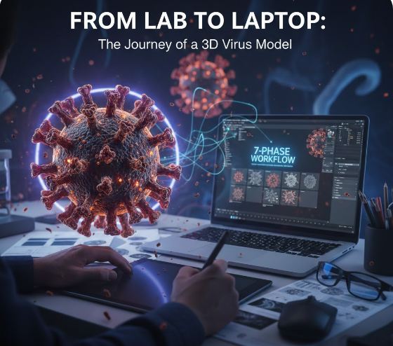 From Lab to Laptop: The Journey of a 3D Virus Model