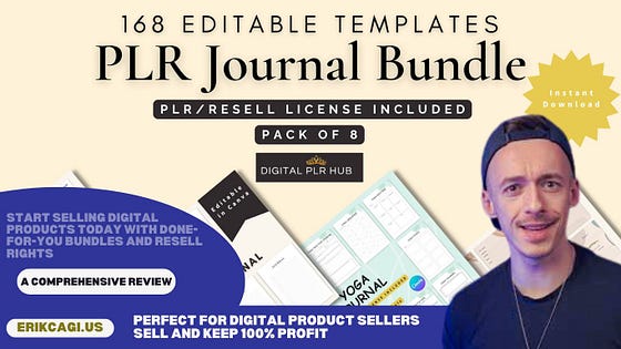 PLR Journal Bundle Review: A Must-Have for Digital Product Sellers to Resell, Customize, and Profit Effortlessly Sell 100% Customizable Journals — Ideal for Digital Product Sellers