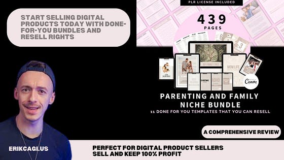 Maximize Your Earnings: A Comprehensive Review of the PLR Parenting and Family Bundle for Aspiring Digital Product Sellers This affordable bundle is perfect for digital product sellers, allowing you to buy, customize, and resell while keeping 100% of the profits