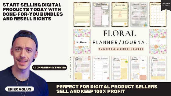 Floral Planner & Journal Review: Perfect for Digital Product Sellers, Achieve Goals with Style and Resell for 100% Profit The Floral Planner & Journal: An Elegant Solution for Digital Product Sellers to Buy, Customize, and Resell for Full Profit — Ideal for Staying Organized and Stylishly Managing Your Daily Routine