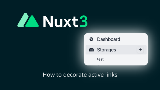 Nuxt3 complex solutions: active link decoration | by Iurii A Taranov |  Medium