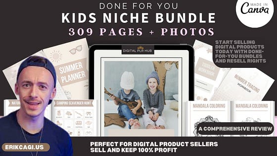 Review for Digital Product Sellers: PLR Kids Niche Bundle with Resell Rights — Create, Customize, and Keep 100% Profit! An All-in-One Solution for Sellers Seeking a High-Profit, Time-Saving Digital Product Strategy