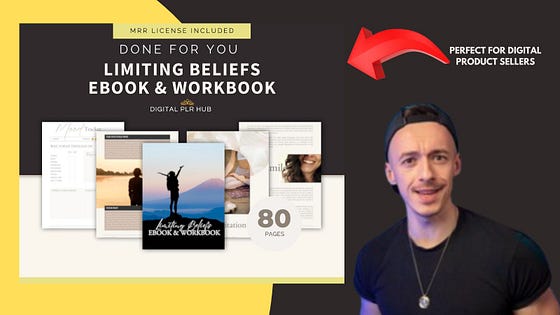 Limiting Beliefs eBook & Workbook for Digital Product Sellers — Resell, Rebrand, and Profit from a Ready-to-Use Mindset Transformation Digital Product Sell the Limiting Beliefs eBook & Workbook with Master Resell Rights. Perfect for digital product sellers seeking passive income, branding freedom, and buyer-ready content.