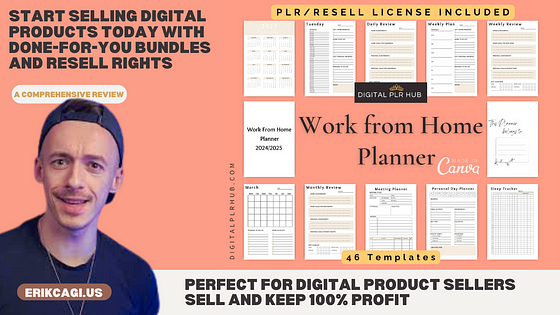 Empower Your Remote Work Success with the Work-from-Home Planner — A Review for Digital Product Sellers to Resell with Resell Rights Discover the Perfect Work-from-Home Planner for Digital Product Sellers — Easily Customize, Resell, and Keep 100% Profits