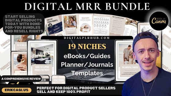 Launch Your Digital Product Shop with the Digital MRR Bundle: A Review for Coaches, Freelancers, and Entrepreneurs Discover the Digital MRR Bundle: Perfect for Digital Product Sellers to Buy, Use, Resell, and Keep 100% Profit Effortlessly