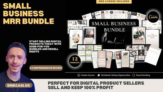 Transform Your Small Business with the Small Business MRR Bundle: The Ultimate Review for Entrepreneurs to Kickstart Digital Product Sales Perfect for digital product sellers looking to buy, sell, and keep 100% of the profits with this comprehensive digital bundle