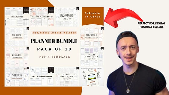 PLR Planner Bundle — The Ultimate Passive Income Tool for Digital Product Sellers to Create, Customize, and Resell High-Demand Planners Without Design Skills Discover how the PLR Planner Bundle empowers digital product sellers to launch, customize, and resell editable planners for profit — no design experience needed!