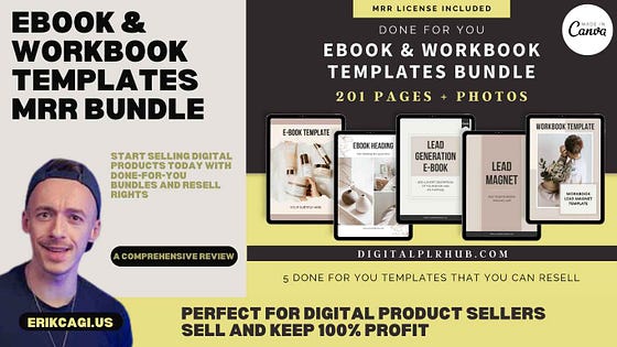 EBook & Workbook Templates MRR Bundle Review: The Ultimate Digital Product Solution for Sellers to Resell and Keep 100% Profit Perfect for digital product sellers looking for versatile templates they can customize, resell, and keep all profits — this bundle is an affordable start to selling instantly