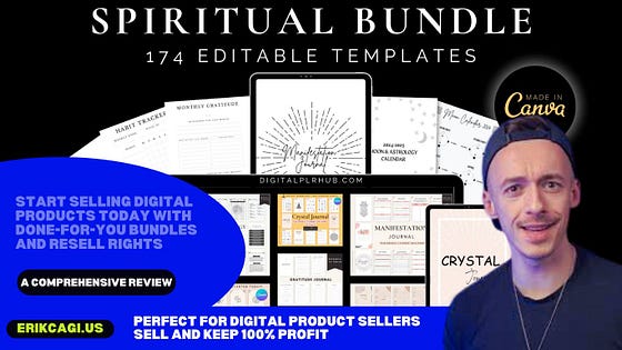 Empower Coaches and Spiritual Entrepreneurs with the PLR Spiritual Bundle Review — Edit, Sell, and Keep 100% Profit The Perfect Bundle for Digital Product Sellers to Customize, Resell, and Profit from 7 Trending Spiritual Journals