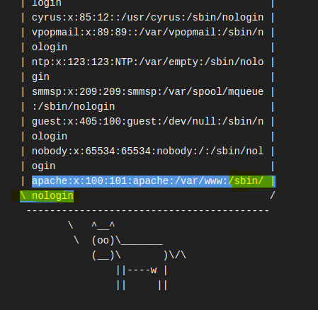 apache user