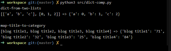 dict comprehension in action