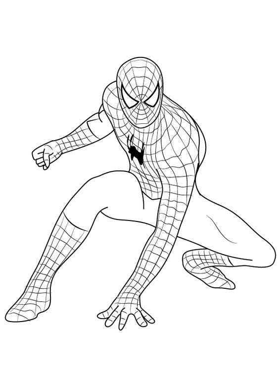 Easy Spiderman Drawing For Kids, Kids Drawing Tutorial, by Drawing For  Kids