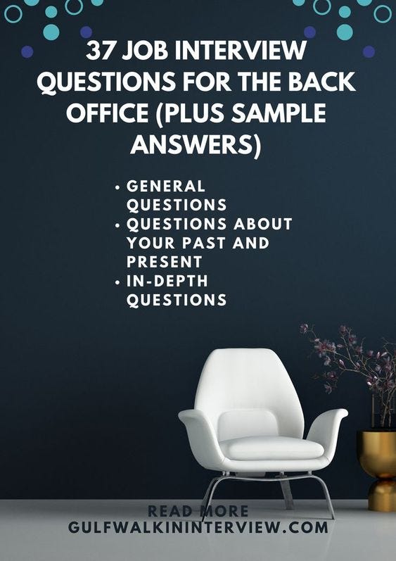 Questions to Ask at a Interview for Back Office Medium