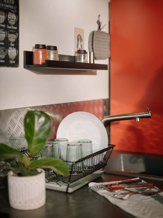 Kitchenaid full size dish rack red clearance