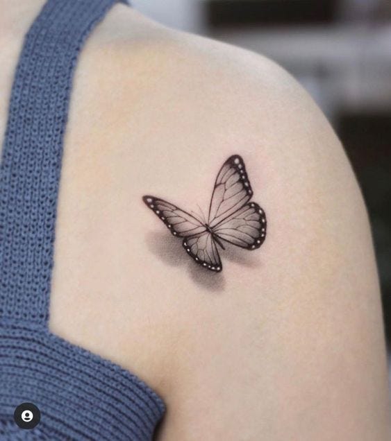 10 Most Eye Catching 3D Butterfly Tattoo Ideas | by Jennifer | Medium