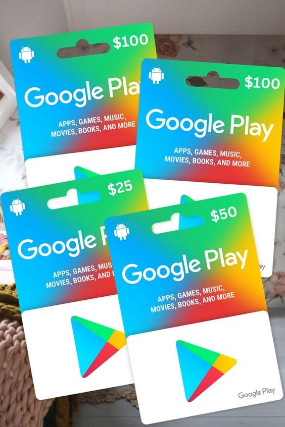 Como usar o Gift Card da Google Play