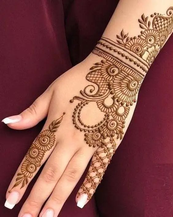 Simple Mehndi Designs For Hands For Beginners, Simple Moder…