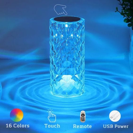 Add a Touch of Elegance to Your Bedroom with a Crystal Table Lamp