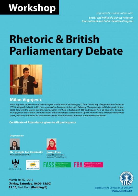 Rhetoric & British Parliamentary Debate by Osman Gürsoy Medium