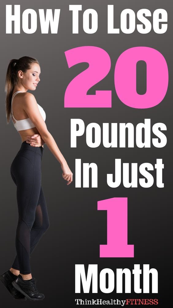 How To Lose 20 Pounds In Just 1 Month by Challenge(weight loss) Medium