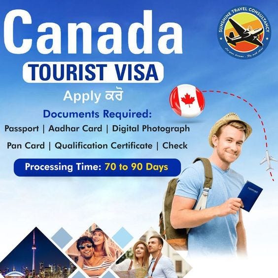 canada tourist visa 1 month price