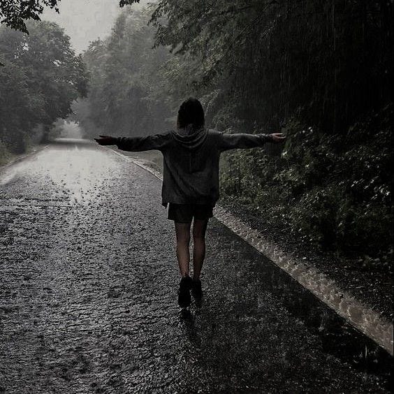 All the clouds in me are raining. Life of a person i imagine to be true