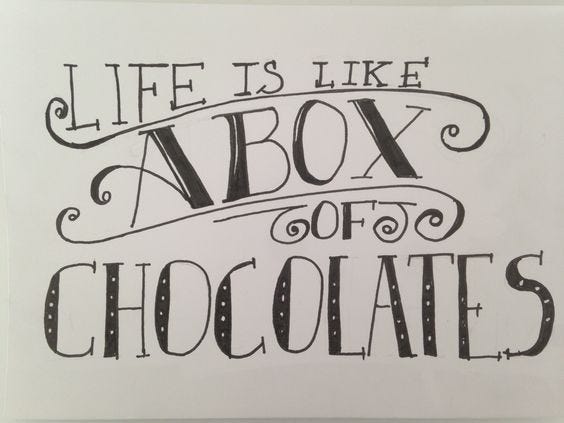 life is like a box of chocolates scene
