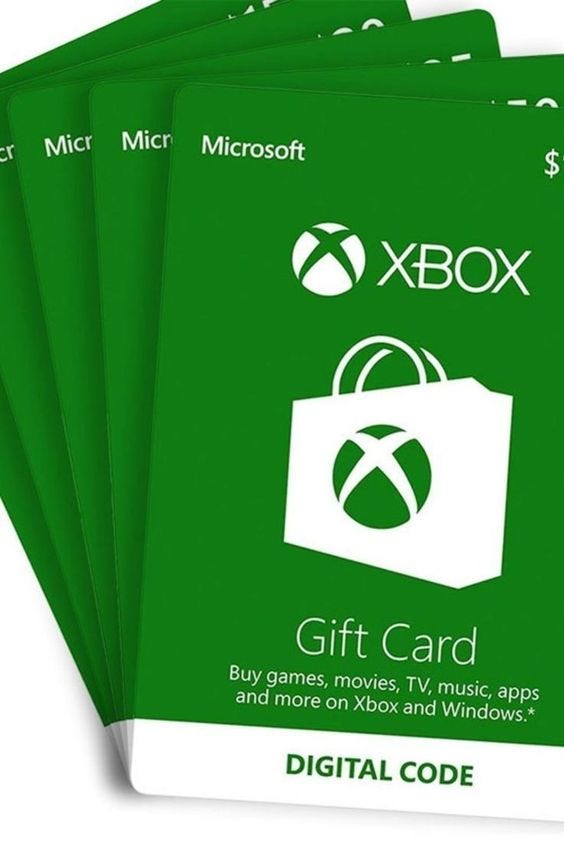 Xbox $100 Gift Card Digital Download (Click Here) - Cross Line - Medium