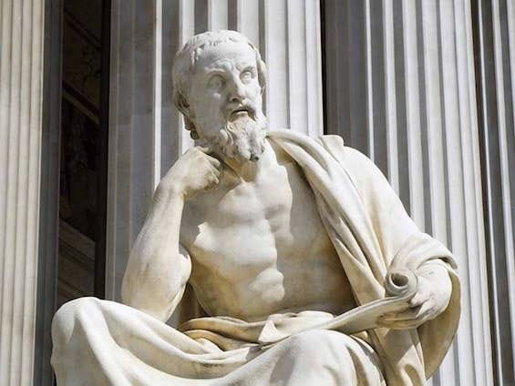 Herodotus, the “Father of History” or the “Father of Lies,” depending on one’s perspective, is the first of the fourteen men and women profiled in this eye-opening book. Image: HubPages