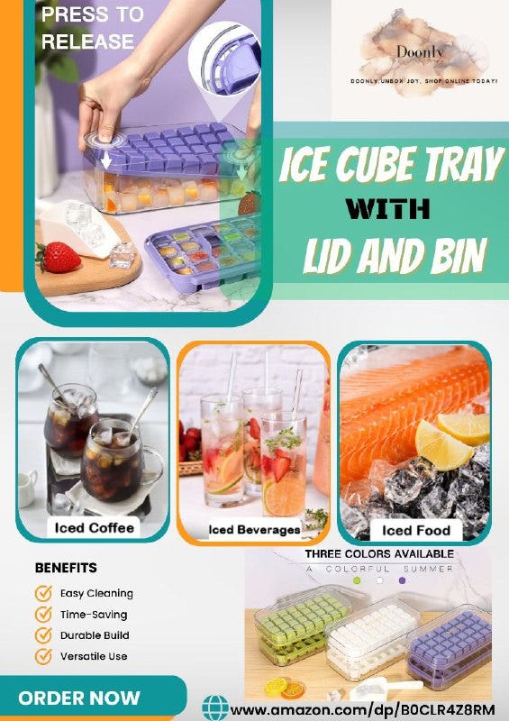 Say goodbye to the hassle of releasing ice cubes! Our innovative tray