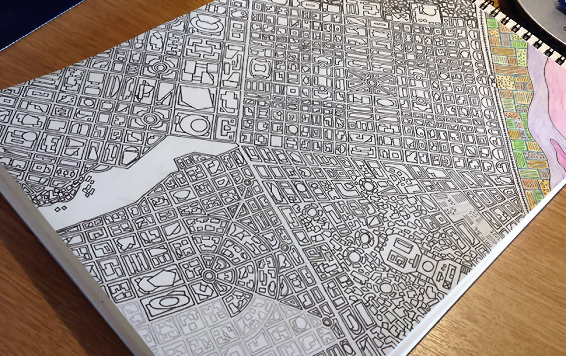 Intricate Doodle Art Goes Off the Page and Invade 3D Spaces