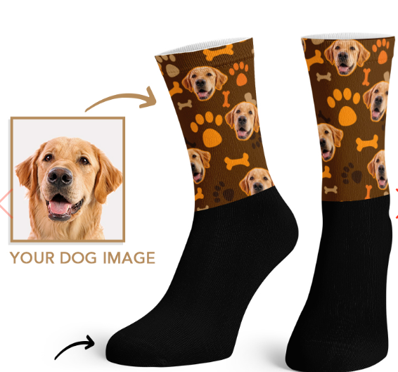 3 benefits of custom dog face socks by Printyo Medium
