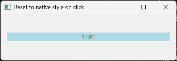 Customizing QPushButton Background without Losing Native Style (PyQt5)