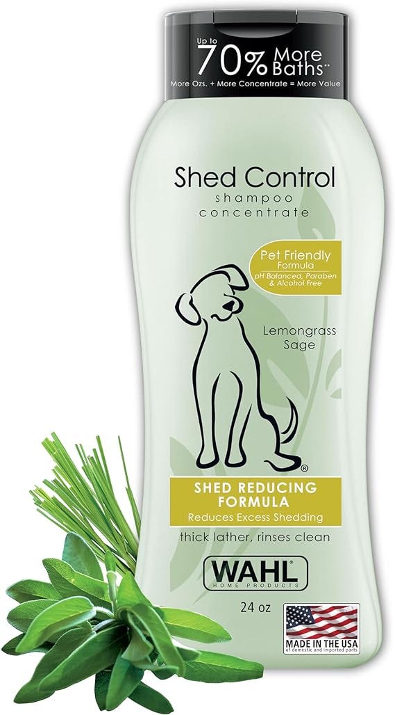 Control Pet Shampoo for Dog Shedding & Dander — Lemongrass, Sage