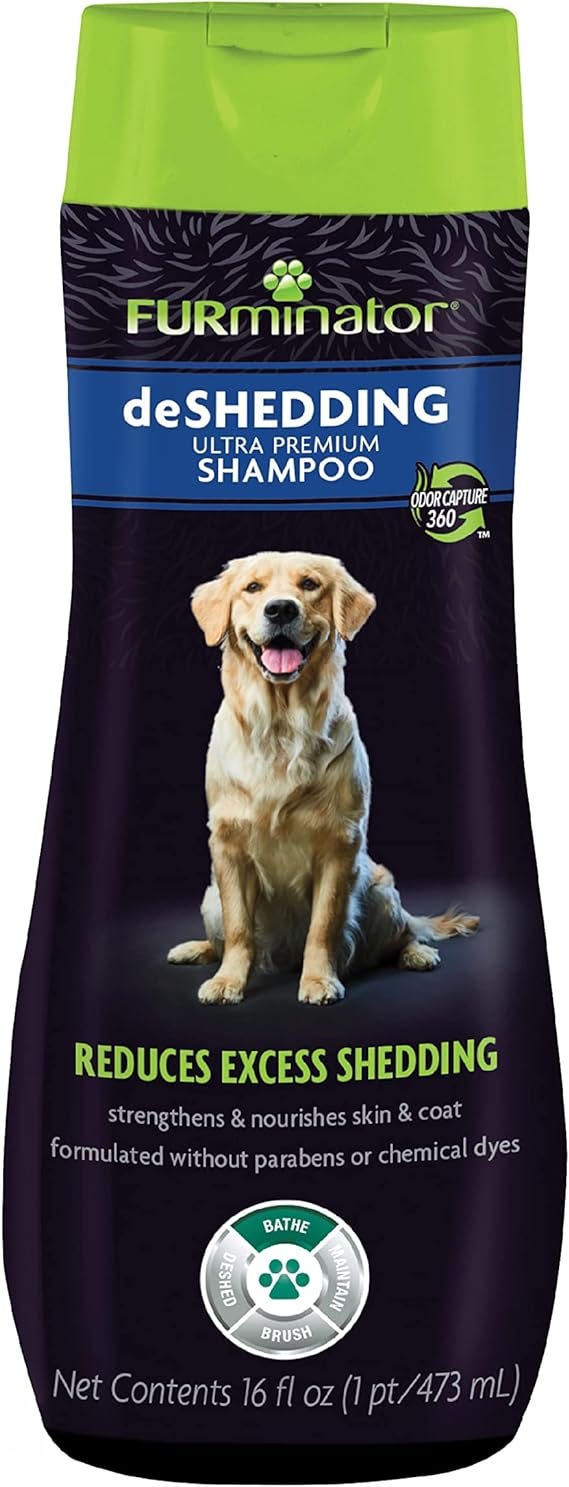 FURminator Ultra Premium deShedding Shampoo for Dogs Helps Reduce