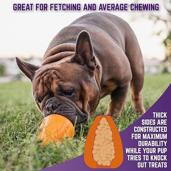Chew King Premium Treat Dog Toy, Extremely Durable Natural Rubber Toy