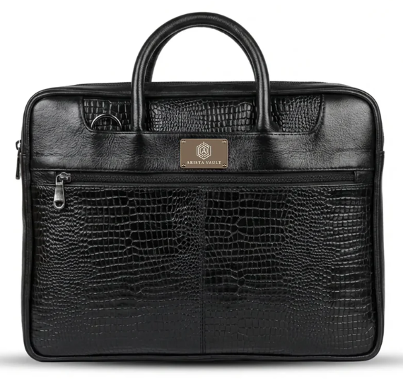 Croc Textured Fingerlock Bag: Luxury Style with Smart Security