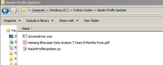 Naukri Profile Updater. If you are planning to search for jobs 