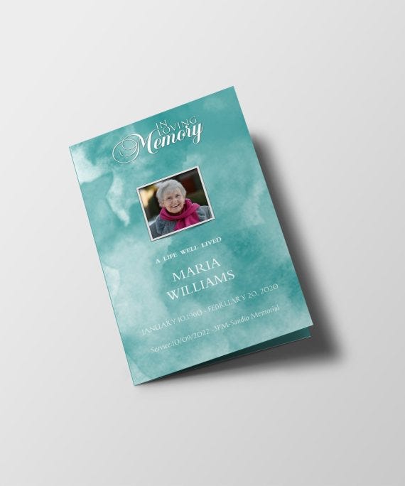 Funeral Program Microsoft Word Template by Nitin Chaudhary Medium