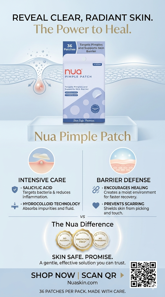 Nua Pimple Patch: The Fast and Effective Overnight Acne Solution for Clearer Skin