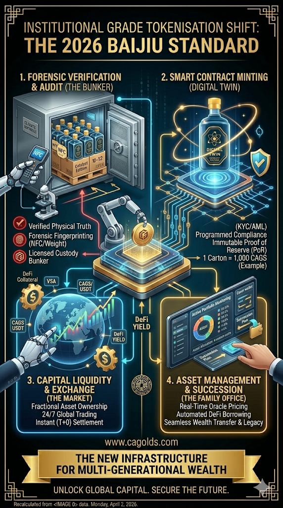 What is the impact of shift toward institutional grade tokenisation of Baijiu.