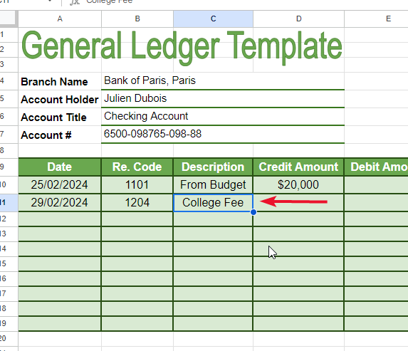 How To Make A Ledger Template In Google Sheets - Officechaser - Medium