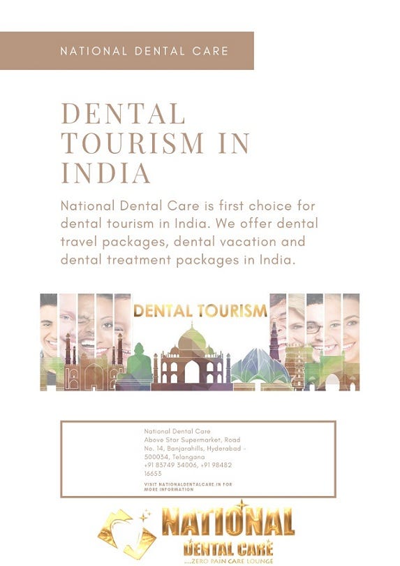 Best Dental Treatment in India. Dental Tourism in India enables other… by National Dental Care