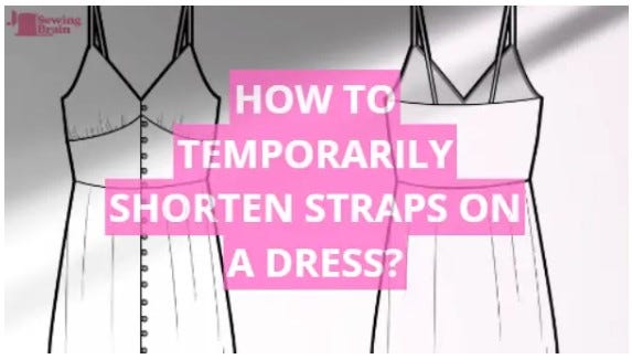 How to Temporarily Shorten Straps on a Dress? Ultimate Guide, by Sewing  Machine Guide