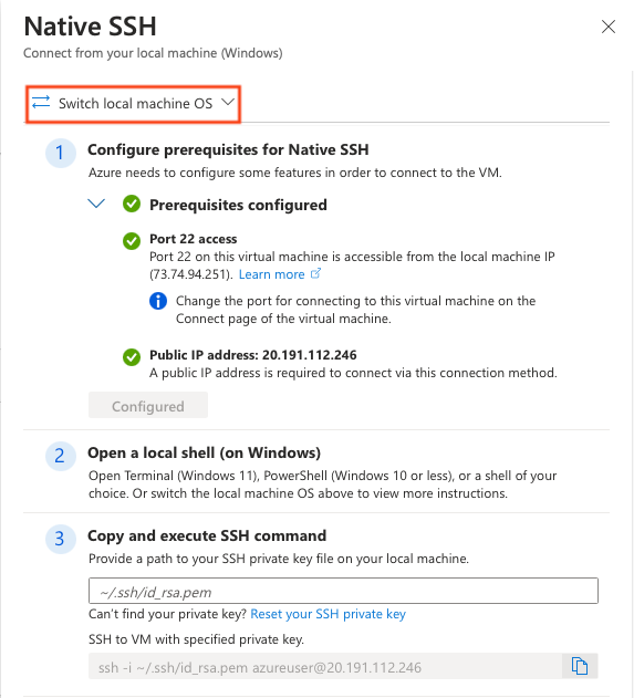 Native SSH