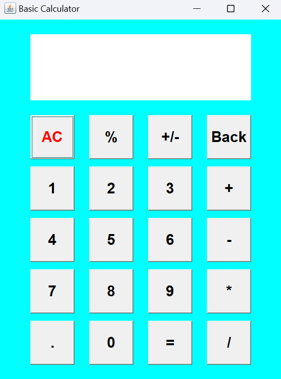 Basic Calculator using Java AWT. package basiccalculator; | by Mahfuzul ...